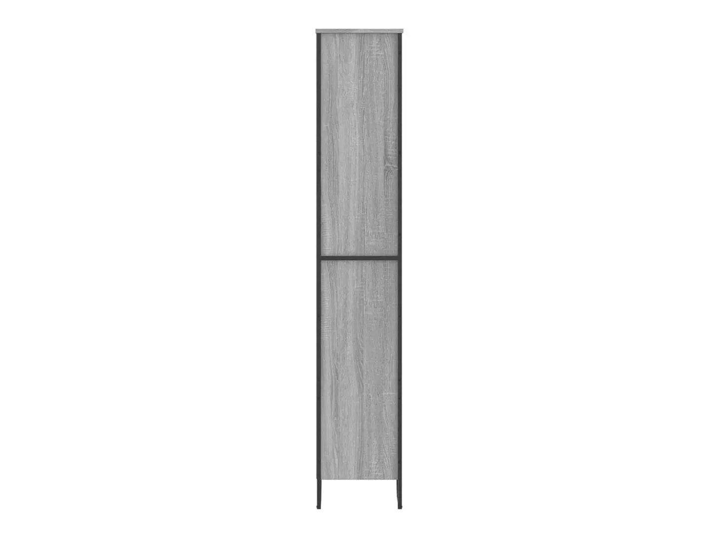 Estantería madera de ingeniería color gris Sonoma 80x31x169 cm