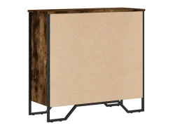Estantería madera de ingeniería roble ahumado 80x31x74,5 cm