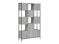 Estantería madera de ingeniería gris Sonoma 102x28x172 cm