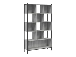 Estantería madera de ingeniería gris Sonoma 102x28x172 cm