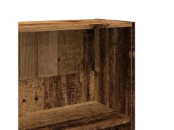 Estantería madera de ingeniería color envejecido 80x24x176 cm