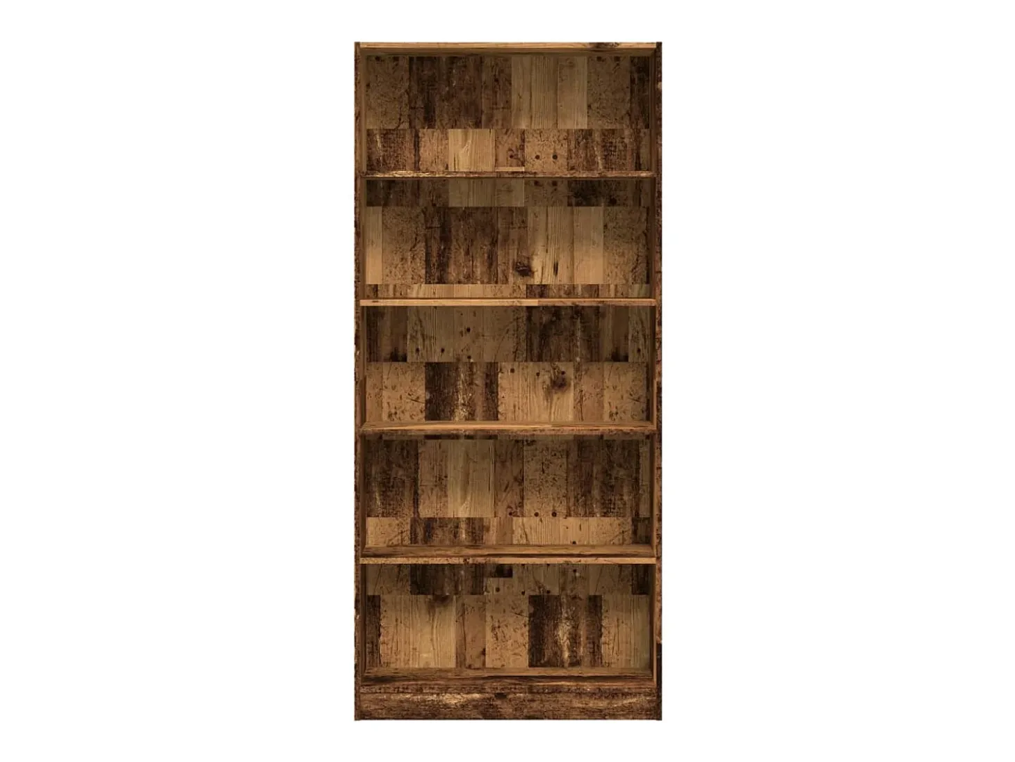 Estantería madera de ingeniería color envejecido 80x24x176 cm