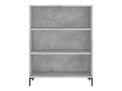 Estantería madera de ingeniería gris hormigón 69,5x32,5x90 cm