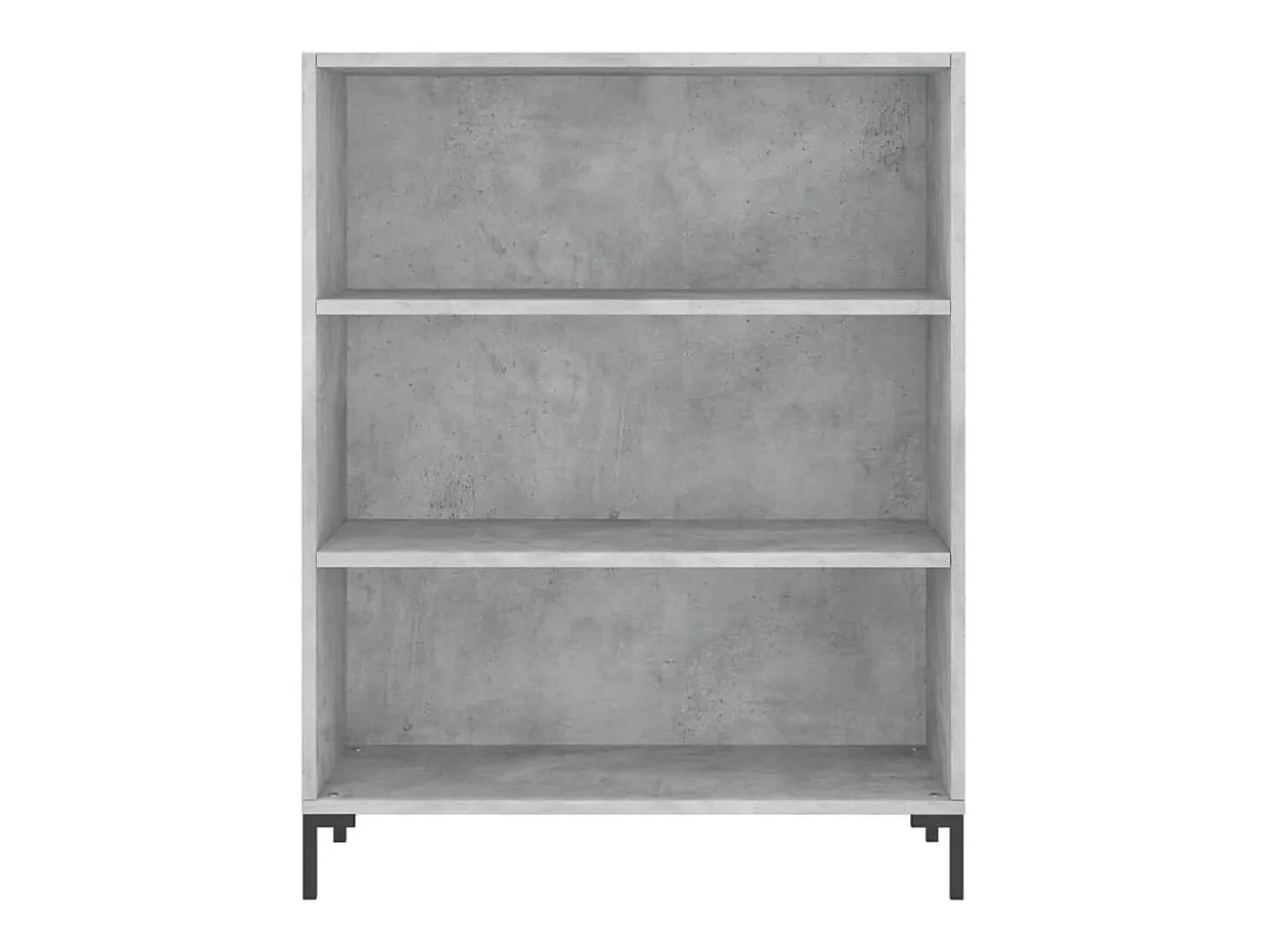 Estantería madera de ingeniería gris hormigón 69,5x32,5x90 cm
