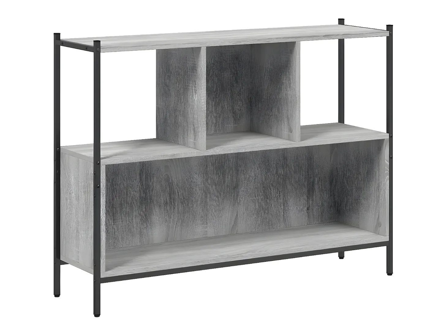 Estantería madera de ingeniería gris Sonoma 102x28x77,5 cm