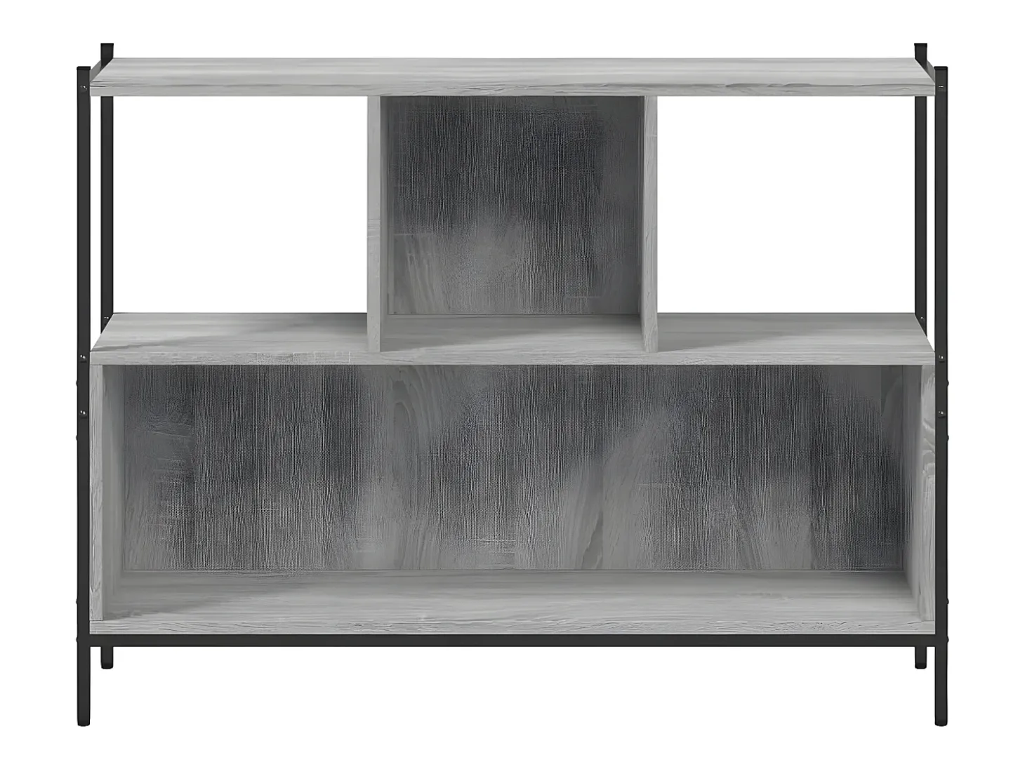 Estantería madera de ingeniería gris Sonoma 102x28x77,5 cm