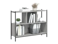 Estantería madera de ingeniería gris Sonoma 102x28x77,5 cm