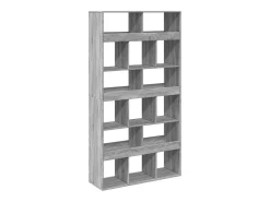 Estantería madera de ingeniería gris Sonoma 100x33x187,5 cm