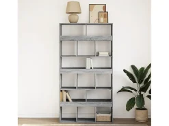 Estantería madera de ingeniería gris Sonoma 100x33x187,5 cm