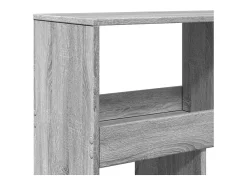 Estantería madera de ingeniería gris Sonoma 100x33x187,5 cm