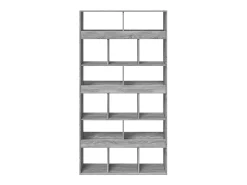 Estantería madera de ingeniería gris Sonoma 100x33x187,5 cm