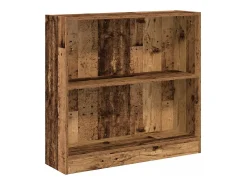 Estantería madera de ingeniería color envejecido 80x24x76 cm
