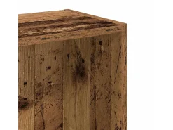 Estantería madera de ingeniería color envejecido 80x24x76 cm