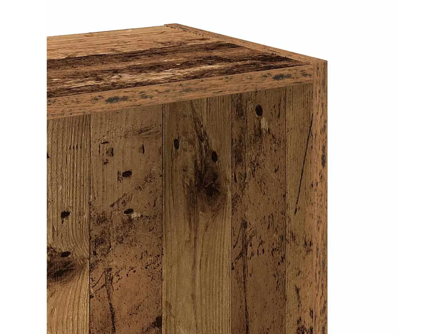 Estantería madera de ingeniería color envejecido 80x24x76 cm