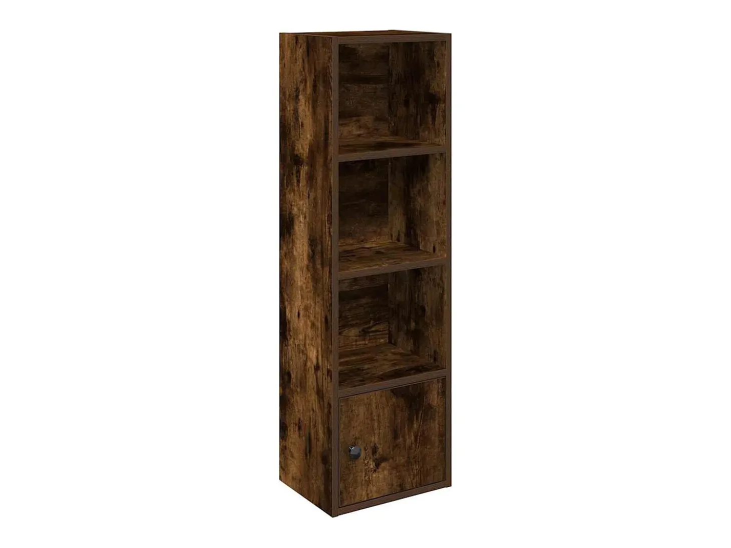 Estantería madera de ingeniería roble ahumado 31x24x102 cm