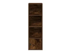 Estantería madera de ingeniería roble ahumado 31x24x102 cm
