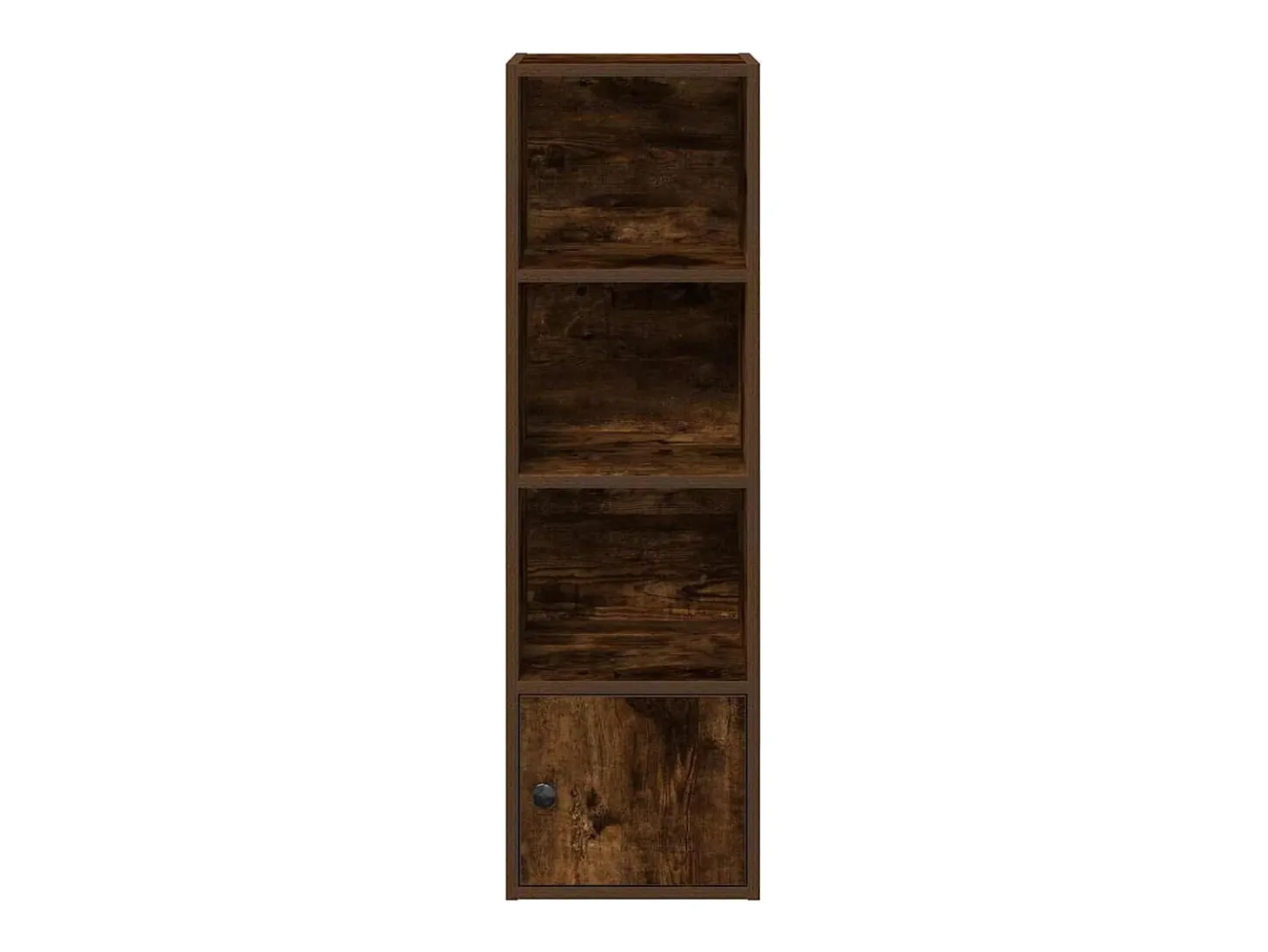 Estantería madera de ingeniería roble ahumado 31x24x102 cm