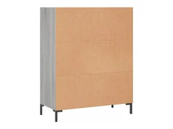 Estantería madera de ingeniería gris Sonoma 69,5x32,5x90 cm