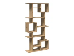 Estantería madera de ingeniería roble artisian 92x29x188 cm