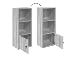 Estantería madera de ingeniería gris sonoma 31x24x77 cm