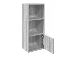 Estantería madera de ingeniería gris sonoma 31x24x77 cm