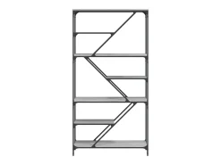 Estantería madera de ingeniería y acero Sonoma gris 91x36x176cm
