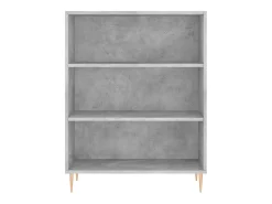 Estantería madera de ingeniería gris hormigón 69,5x32,5x90 cm