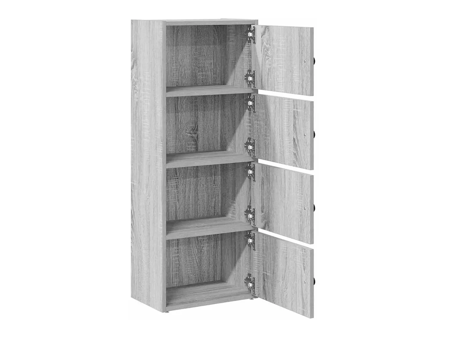 Estantería madera de ingeniería gris sonoma 40x24x102 cm