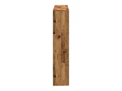 Estantería madera de ingeniería envejecida 137,5x29x137,5 cm
