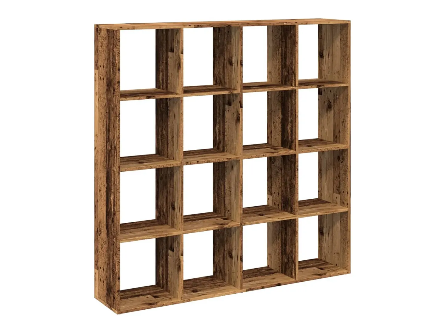 Estantería madera de ingeniería envejecida 137,5x29x137,5 cm