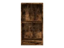 Estantería madera de ingeniería roble ahumado 40x24x76 cm