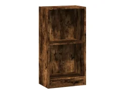 Estantería madera de ingeniería roble ahumado 40x24x76 cm