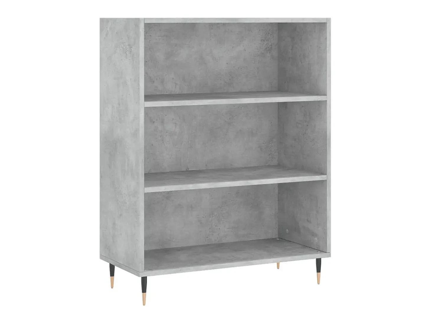 Estantería madera de ingeniería gris hormigón 69,5x32,5x90 cm