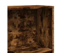 Estantería madera de ingeniería roble ahumado 60x24x143 cm