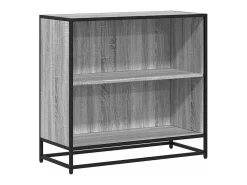Estantería madera de ingeniería color gris sonoma 80,5x35x76 cm