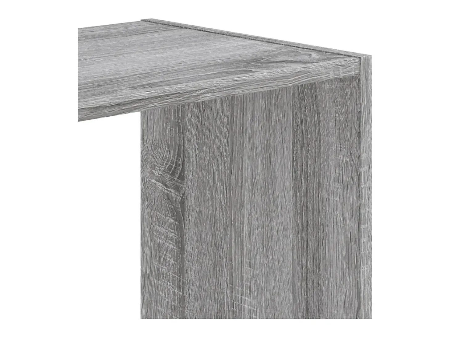 Estantería madera de ingeniería gris Sonoma 102x32x108 cm