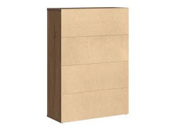 Estantería madera de ingeniería marrón roble 60x24x85 cm