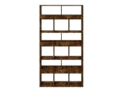 Estantería madera de ingeniería roble ahumado 100x33x187,5 cm