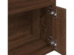 Estantería madera de ingeniería marrón roble 31x24x127 cm