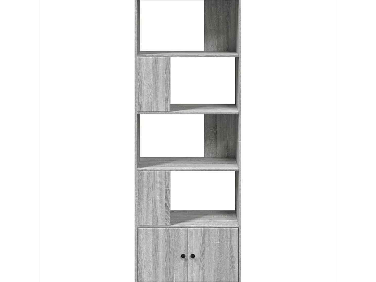 Estantería madera de ingeniería gris Sonoma 70x36x189 cm