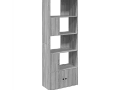 Estantería madera de ingeniería gris Sonoma 70x36x189 cm