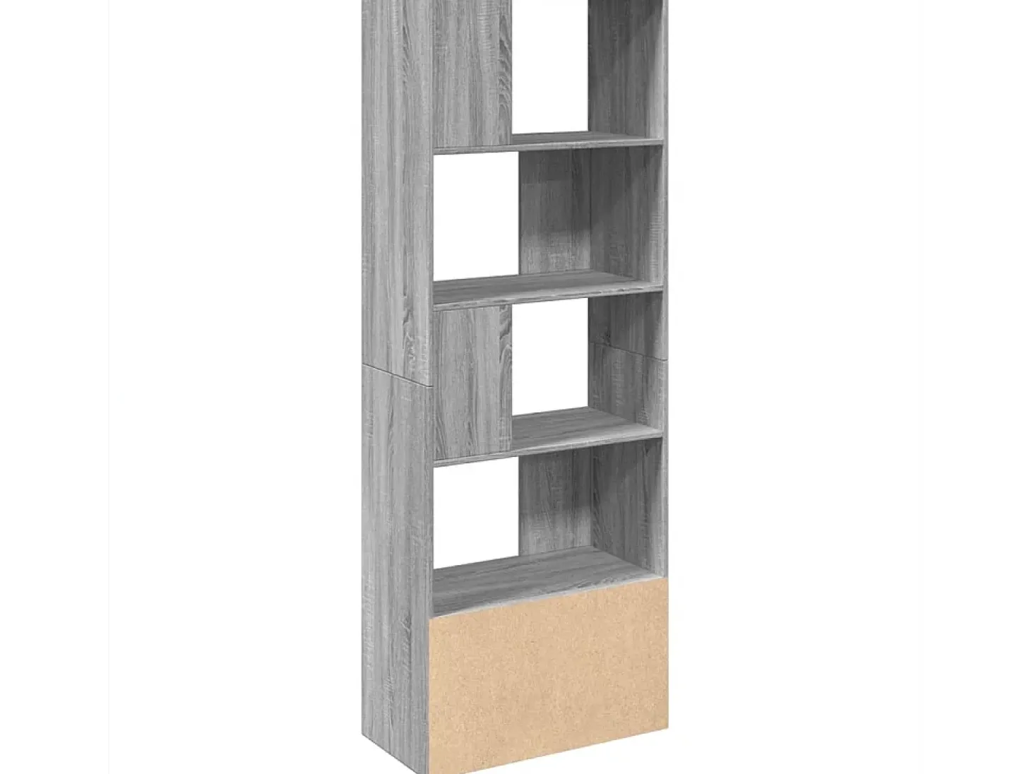 Estantería madera de ingeniería gris Sonoma 70x36x189 cm