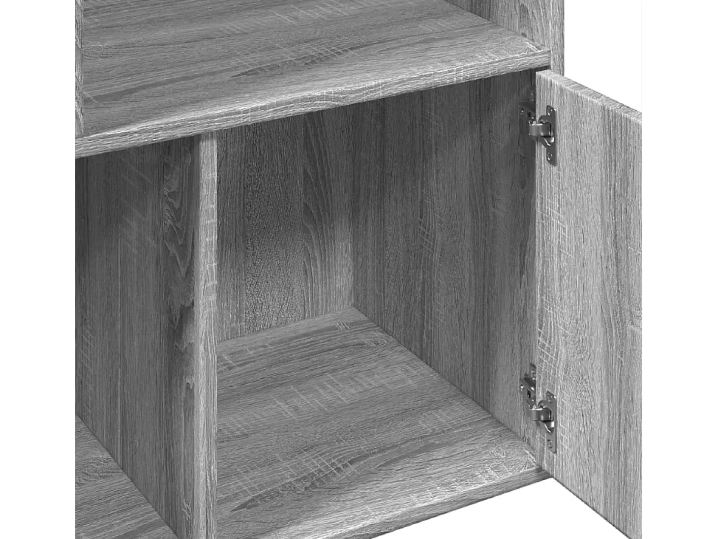 Estantería madera de ingeniería gris Sonoma 70x36x189 cm