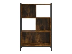 Estantería madera de ingeniería roble ahumado 72x28x109 cm