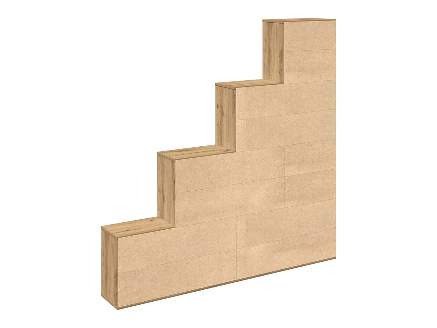 Estantería madera de ingeniería roble artisan 157x24x160 cm