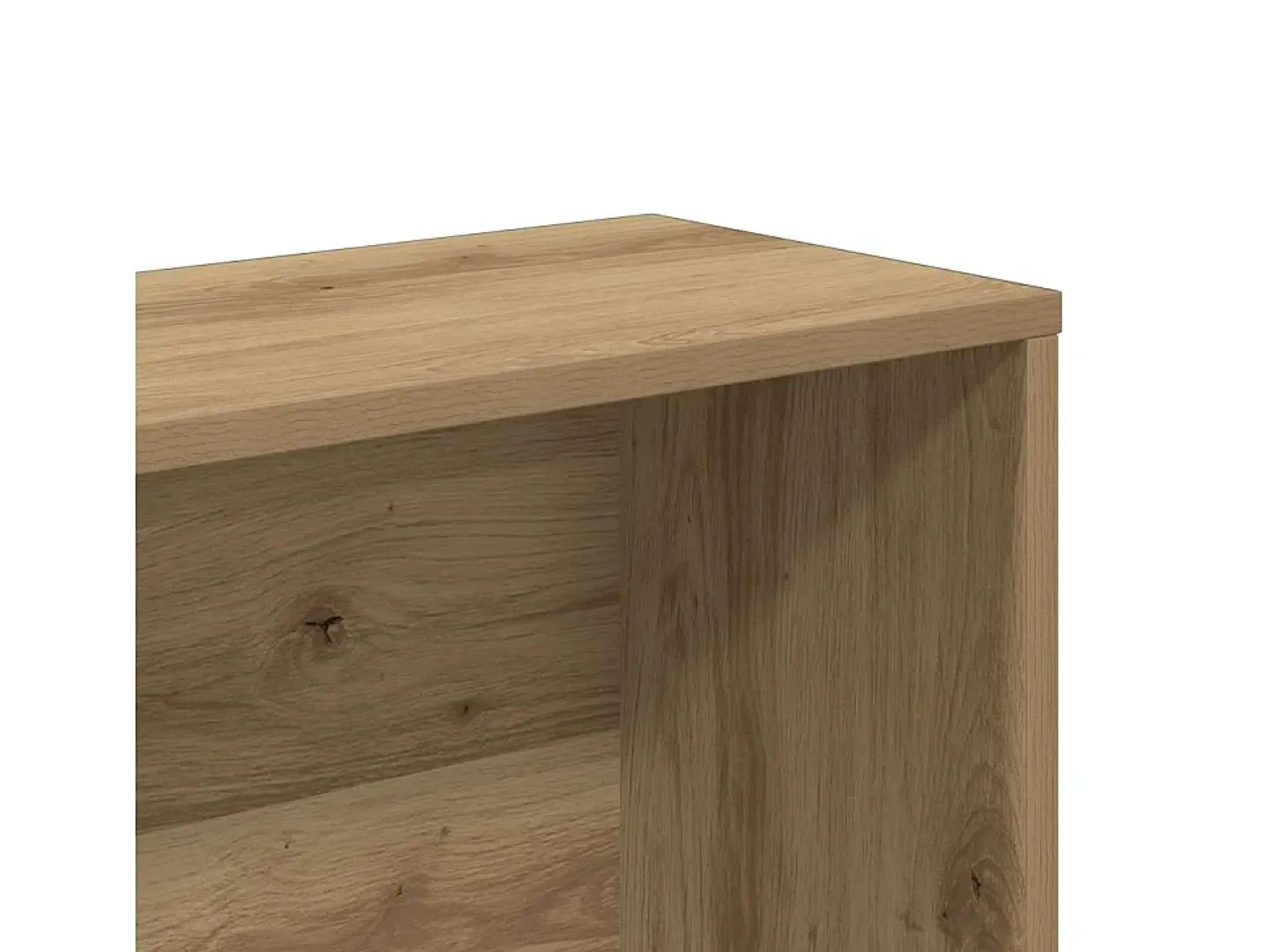 Estantería madera de ingeniería roble artisan 157x24x160 cm