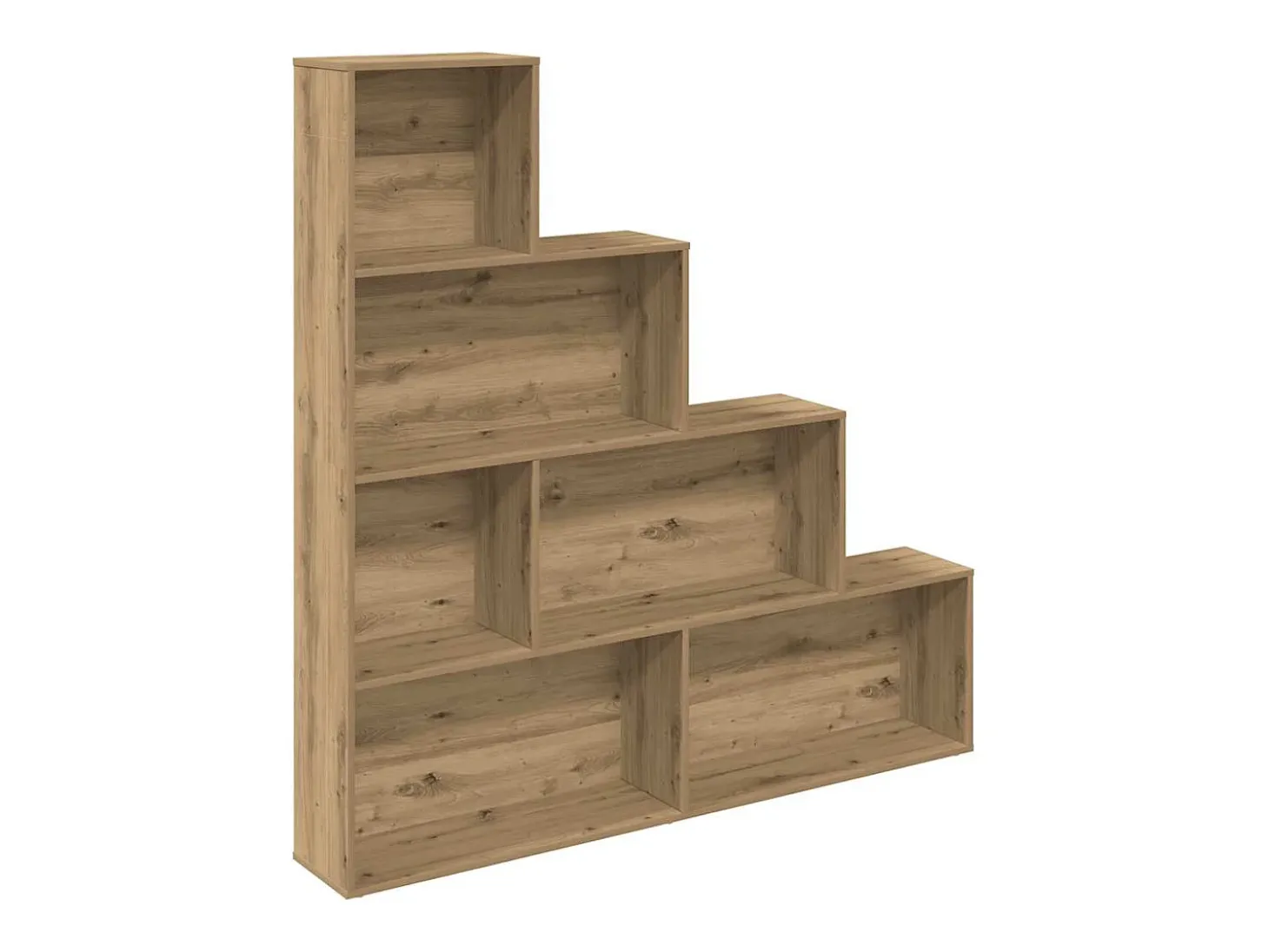 Estantería madera de ingeniería roble artisan 157x24x160 cm