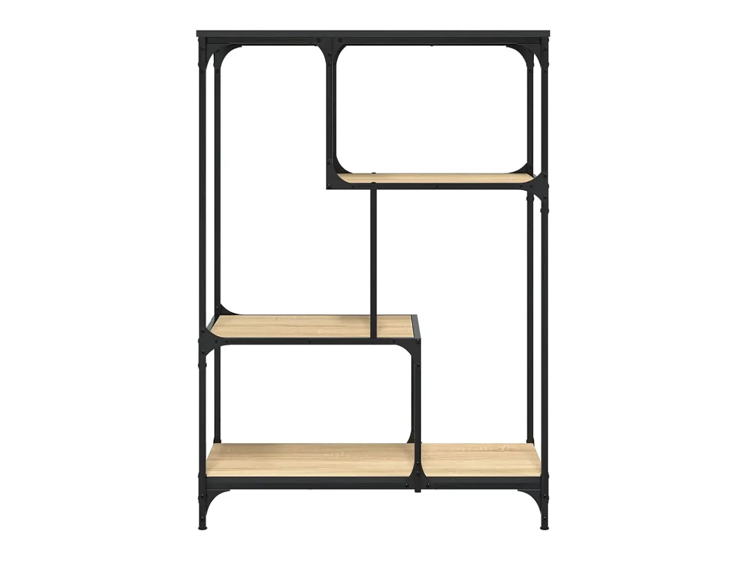 Estantería madera de ingeniería acero roble Sonoma 81x36x115 cm