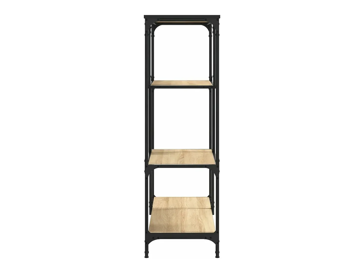 Estantería madera de ingeniería acero roble Sonoma 81x36x115 cm