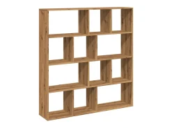 Estantería madera de ingeniería roble artisian 132x29x141,5 cm